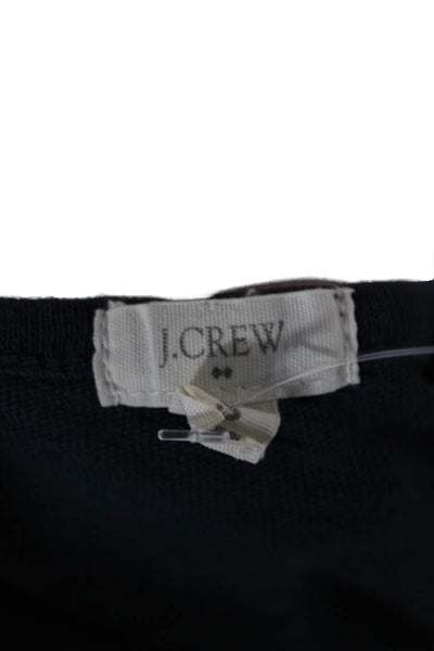 J Crew Womens Tank Dress Dark Blue Cotton Knee Length Size S
