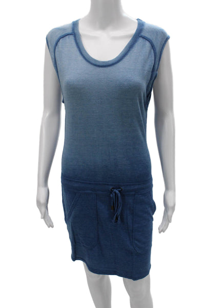 Nation LTD Womens Tank T-Shirt Dress Blue Sleeveless Short Size XS