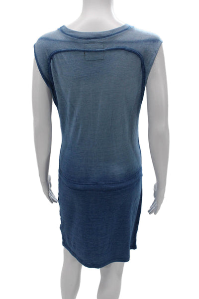 Nation LTD Womens Tank T-Shirt Dress Blue Sleeveless Short Size XS