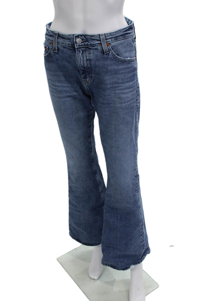 AG Adriano Goldschmied Womens Bootcut Flared Blue Jeans Mid Rise Size 27