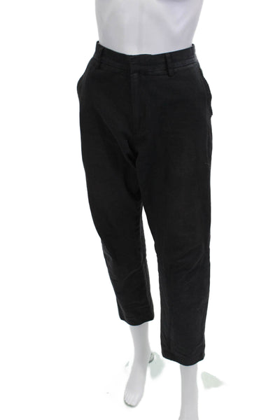 J Crew Men Black Ankle Cropped Dress Pants Cotton Size 31