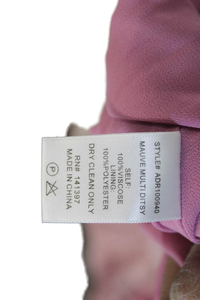 ASTR Women Sundress Pink Floral Viscose Square Neck Short Sleeve Size S