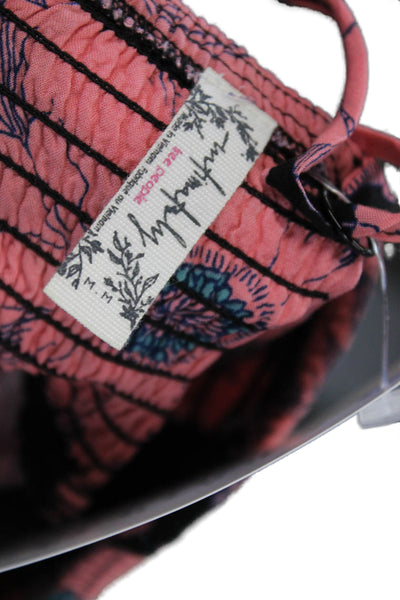 Intimately Free People Women Maxi Sundress Black Floral Boho Size XS