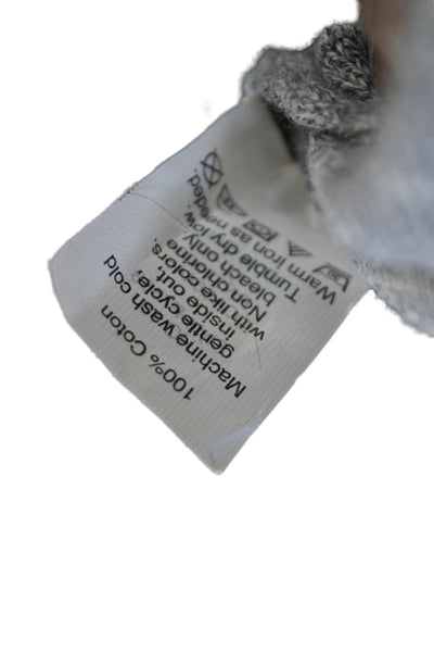 J Crew Womens Pullover Sweater Striped Cotton Crewneck Gray Size S