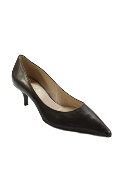 Cole Haan Womens Leather Pointed Toe Pumps Brown Size 7.5 B