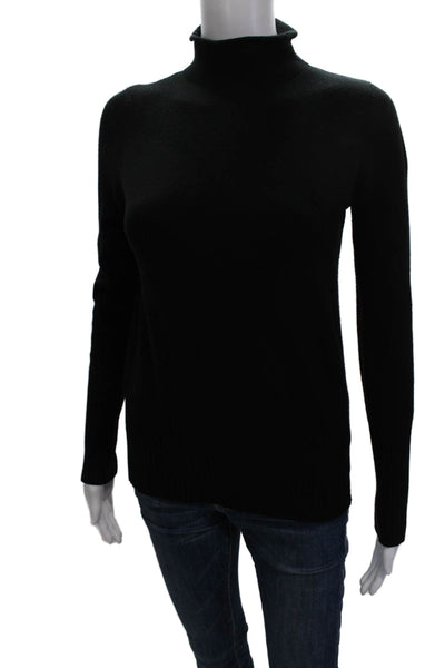 French Connection Women Turtleneck Pullover Black Long Sleeve Size XS