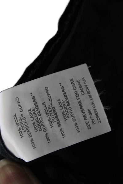 J Crew Mens Cropped Dress Pants Black Wool Button Size 31