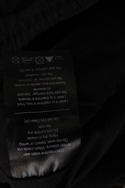 The Upside Mens Cargo Jogger Pants Black Drawstring Recycled Polyester Size 6