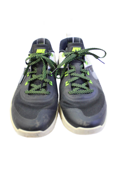 Nike Women's Lace Up Rubber Sole Trainer Sneakers Black Size 8