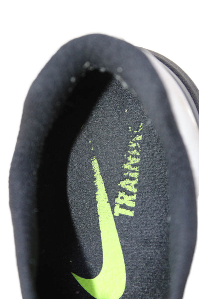 Nike Women's Lace Up Rubber Sole Trainer Sneakers Black Size 8