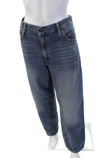 Levi's Mens Straight Wide Leg High Rise Jeans Blue Size 31