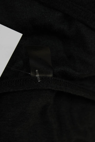 Beyond Yoga Womens Crew Neck Long Sleeve Active Top Solid Black Size L