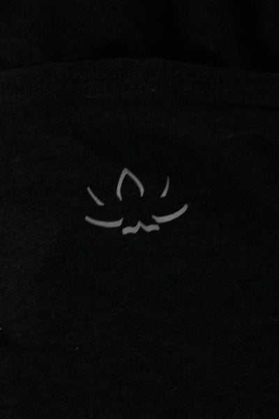 Beyond Yoga Womens Crew Neck Long Sleeve Active Top Solid Black Size L