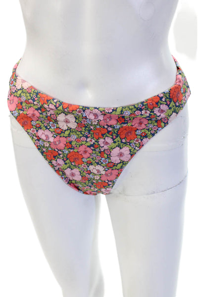 J Crew Women Pink Floral Swim Bottom Size S