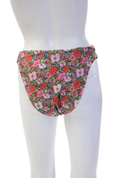 J Crew Women Pink Floral Swim Bottom Size S