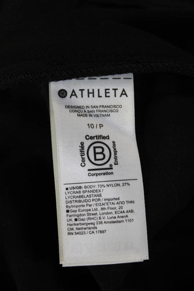 Athleta Women Black Ankle Cropped Dress Pants Size 10P