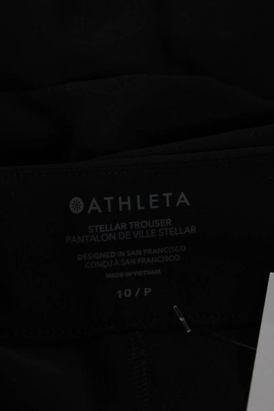 Athleta Women Black Ankle Cropped Dress Pants Size 10P