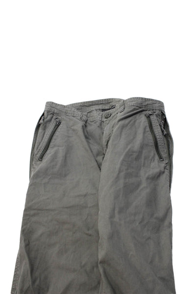 AX Armani Exchange Mens Gray Cargo Chino Pants Cotton Size 30