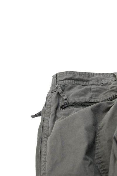 AX Armani Exchange Mens Gray Cargo Chino Pants Cotton Size 30