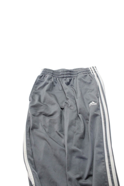 Adidas Boys Drawstring Casual Ankle Track Pants Gray Size XL