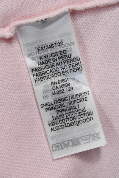 Lacoste Mens Pink Short Sleeve Cotton Polo Big Tall Size XL
