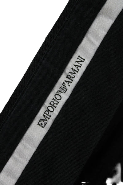 Emporio Armani Mens Dress Pants Black Cotton Poly Blend Size 54