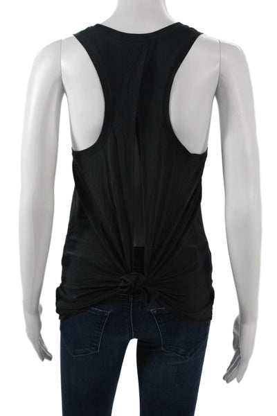 Lululemon Womens Basic Sleeveless Tank Black Crew Neck Polyester Size 4