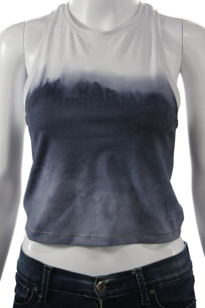 Athleta Womens Cropped High Neck Tank White Size XS