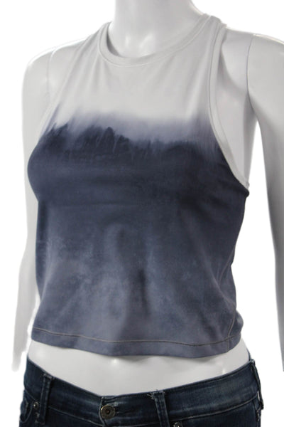 Athleta Womens Cropped High Neck Tank White Size XS