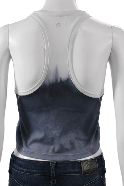 Athleta Womens Cropped High Neck Tank White Size XS