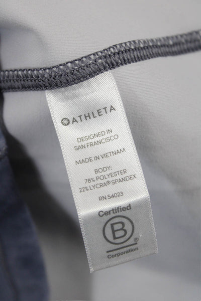 Athleta Womens Cropped High Neck Tank White Size XS
