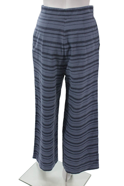 Mara Hoffman Women Strapless Blue Striped Organic Cotton Jumpsuit Size 4