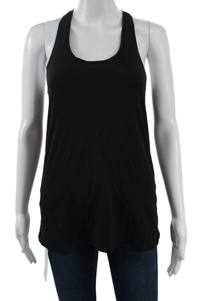 Lululemon Women Basic Sleeveless Tank Black Polyester Blend Size 4
