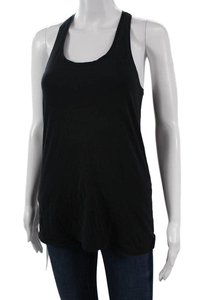 Lululemon Women Basic Sleeveless Tank Black Polyester Blend Size 4