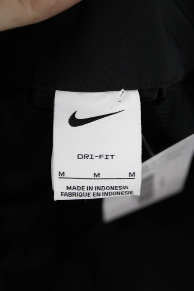Nike Mens Black Ankle Cropped Pants Nylon Spandex Size M
