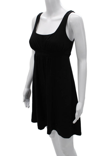 Susana Monaco Womens Tank Sundress Black Square Neck Sleeveless Size S
