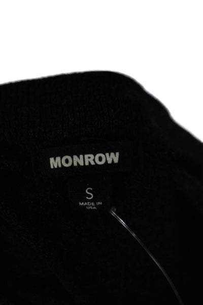 Monrow Womens Black Silk T-Shirt Dress Short Sleeve Size S