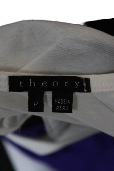Theory Women Tank Fit & Flare Dress White Square Neck Knee Length Size S