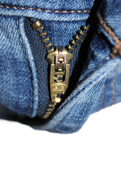 Levi's Women Ankle Skinny Jeans Blue High Rise Petite Size 28