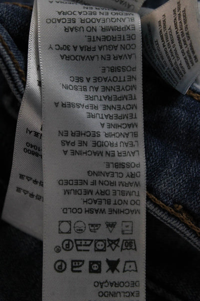 Levi's Women Ankle Skinny Jeans Blue High Rise Petite Size 28