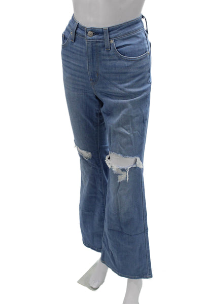 Levi's Women Flared Wide Leg Jeans Blue High Rise Size 28
