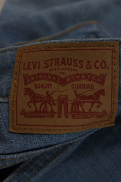 Levi's Women Flared Wide Leg Jeans Blue High Rise Size 28