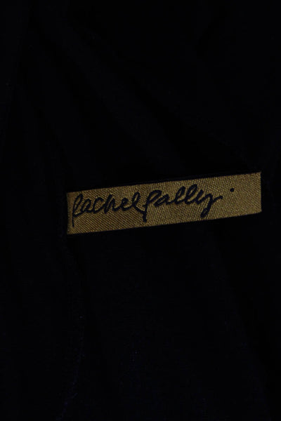 Rachel Pally Womens A-Line Fit Flare Black Square Neck Short Sleeve Dress Size S