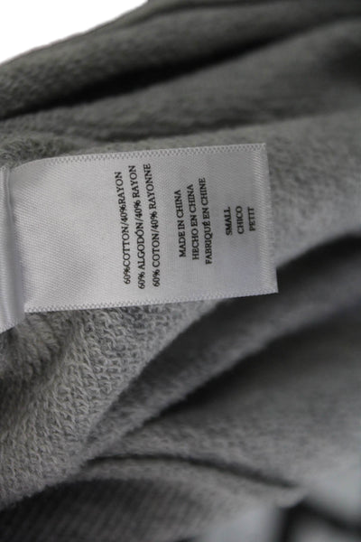 Rails Women Petites Henley Sweatshirt Gray Lace Up Long Sleeve Size S