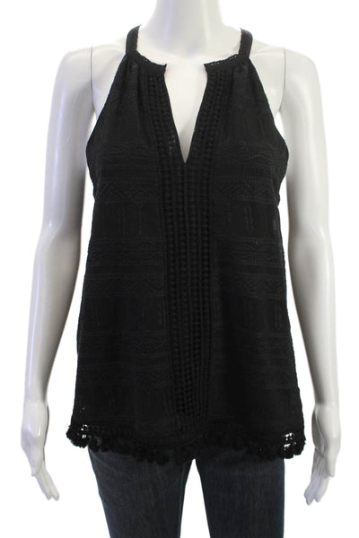 Joie Womens Sleeveless Bohemian Tunic Black Size XS