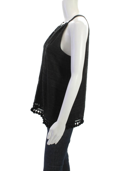 Joie Womens Sleeveless Bohemian Tunic Black Size XS