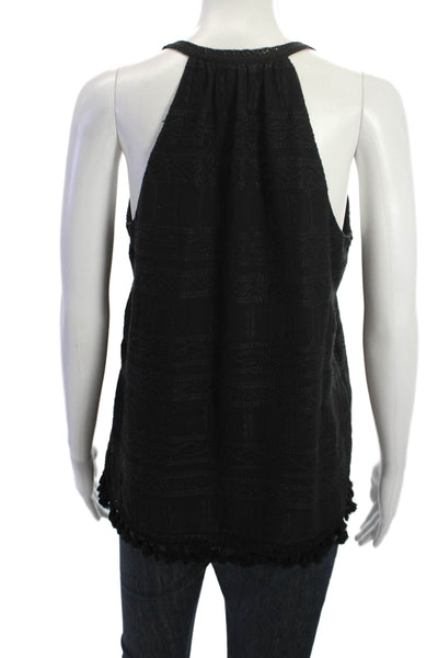 Joie Womens Sleeveless Bohemian Tunic Black Size XS