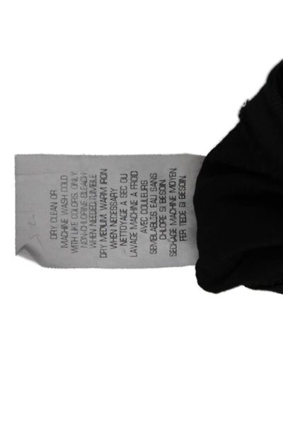 Theory Womens Fit & Flare Tank Dress Black V-Neck Knee Length Size 4