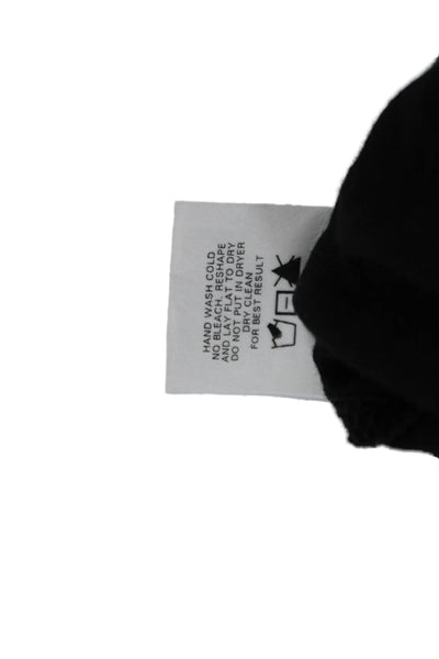 Lanston Women Black V-Neck Sleeveless Tank Siro Micro Modal Size M