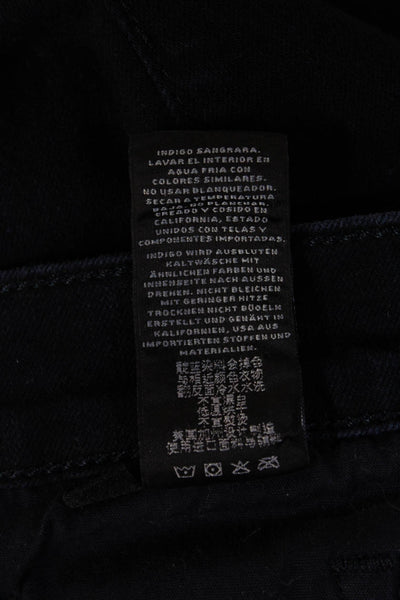 J Brand Womens Skinny Jeans Dark Blue Mid Rise Cotton Size 29